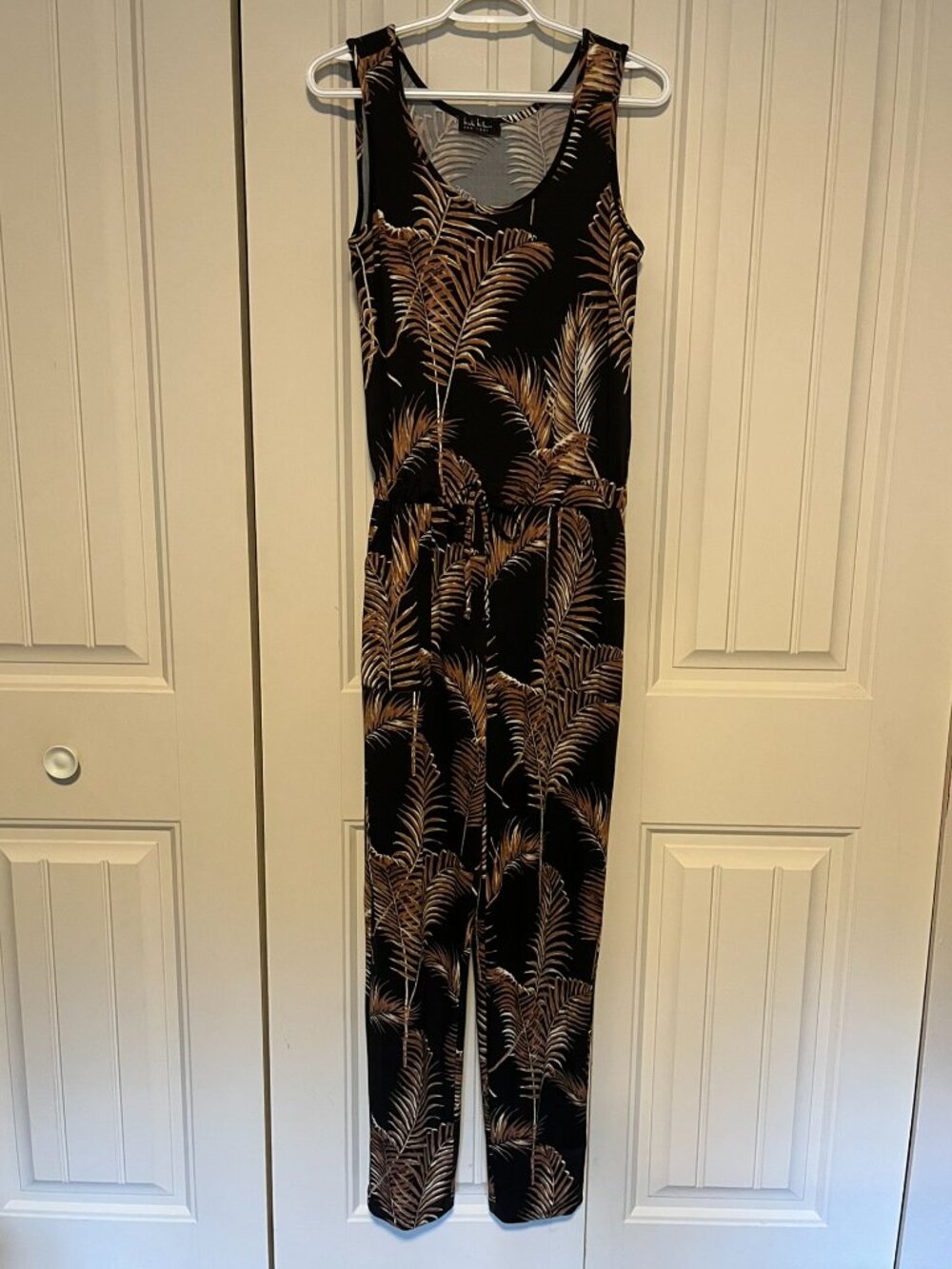 Nicole Miller Tropical Palm Jumpsuit Size Small